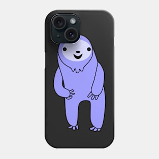 Excited Purple Sloth Phone Case