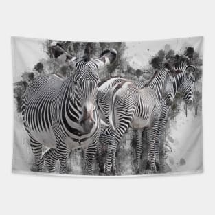 Zebra Wild Animal Safari Africa Jungle Tapestry