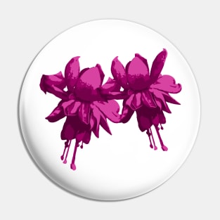 purple fuchsia Pin