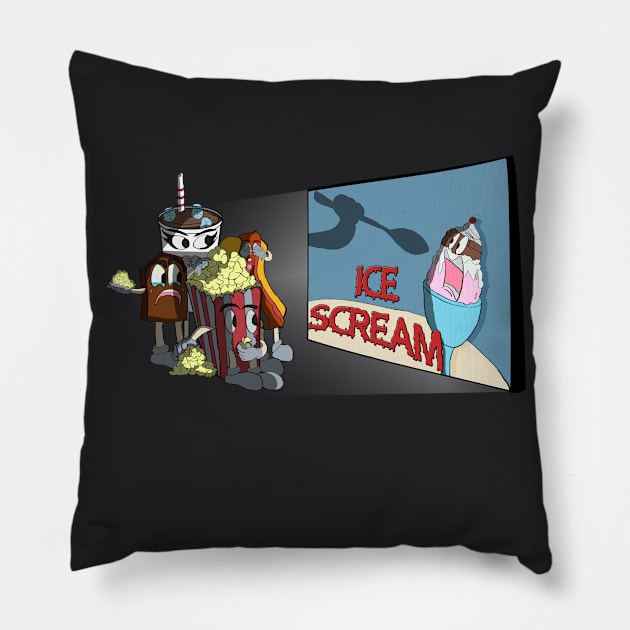 Snacks At The Movies Pillow by jimmygatti