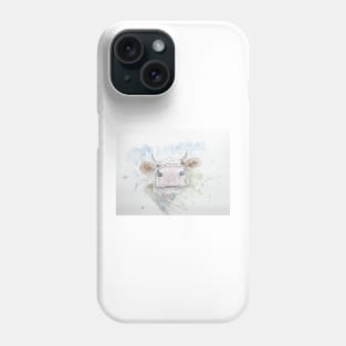 Curious Cow illustration Phone Case