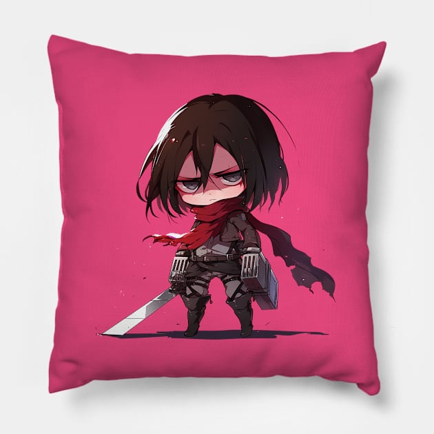 mikasa Pillow by StevenBag