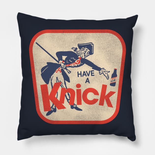 Vintage Defunct KNICKERBOCKER Beer Pillow by darklordpug