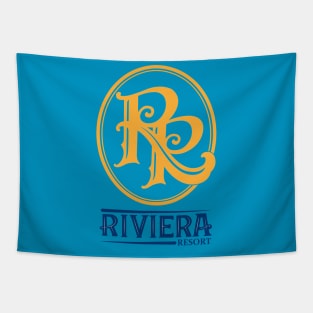 Riviera Resort Logo Tapestry