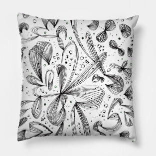 JOYFUL THREADS WHITE Pillow