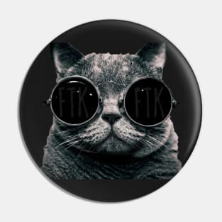 Cat FTK Sunglasses Pin