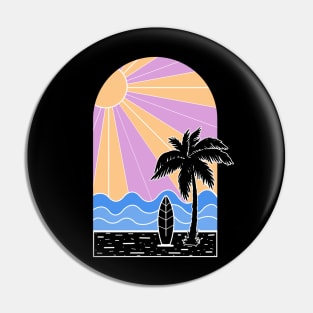 Surfer's paradise beach Pin