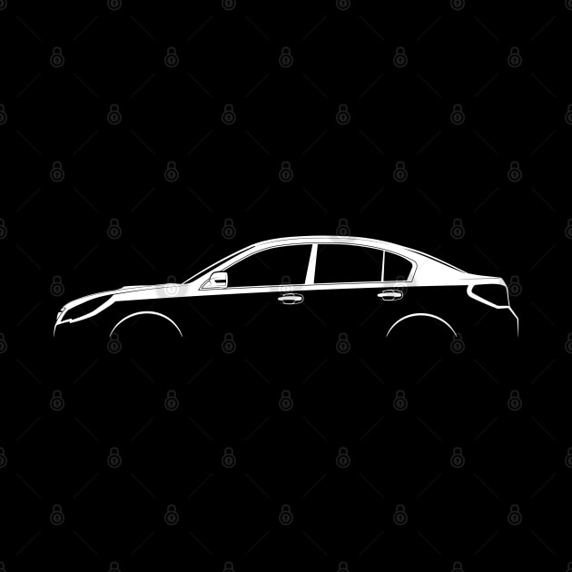 Subaru Legacy (BM) Silhouette by Car-Silhouettes