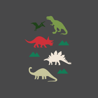 Dinosaurs Ready for Christmas T-Shirt