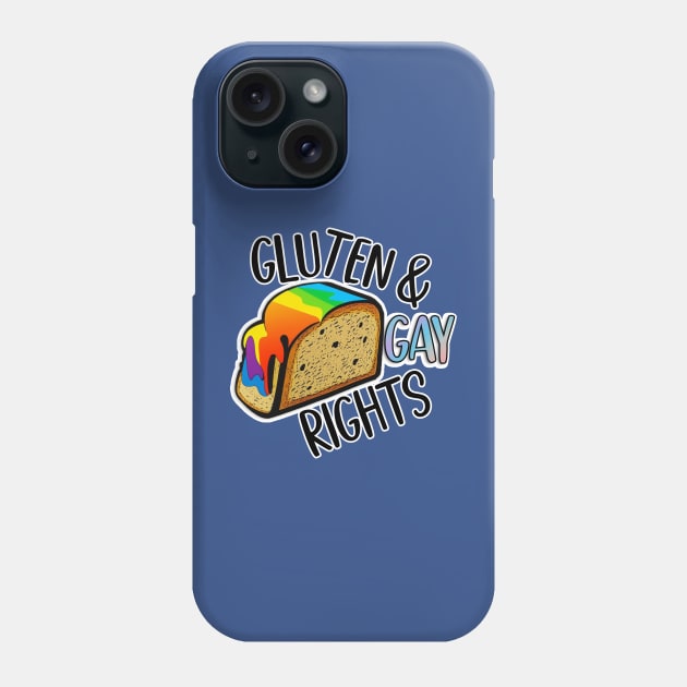 Gluten & Gay Rights Phone Case by nonbeenarydesigns