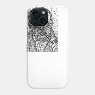 SARTRE ink portrait .1 Phone Case