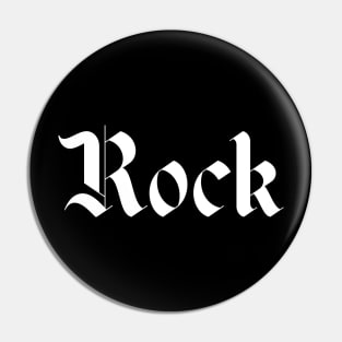 rock gothic logo Pin