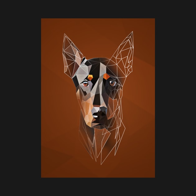 Low poly Doberman by Jackson Lester