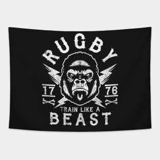 RUGBY - TRAIN LIKE A BEAST - RUGBY TRAINING Tapestry