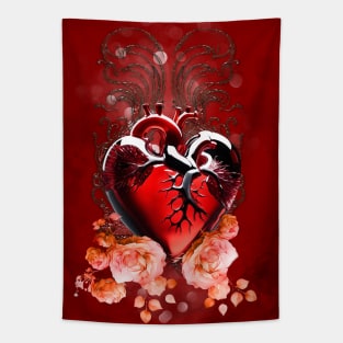 Wonderful heart made of chrystal Tapestry