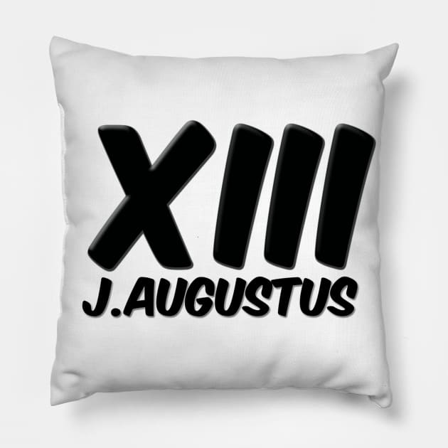 xiii j augustus Pillow by J. Augustus