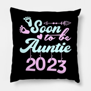 Soon to be Auntie 2023 First Time Mom Pillow