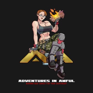 Adventures in Awful - Burning Bad Comics! T-Shirt