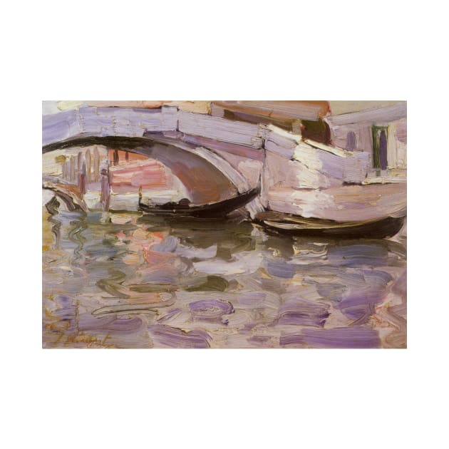 Gondolas by John Singer Sargent by MasterpieceCafe