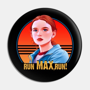 Run Max! Stranger Things Pin