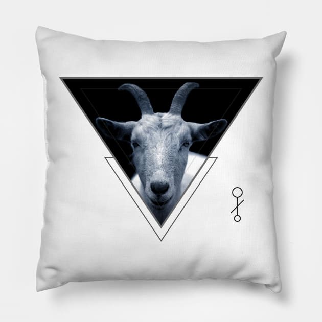 Triangle Goat Sigil Pillow by RAdesigns