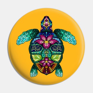 Turtle Sage Pin