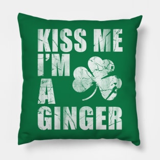 Kiss Me Im A Ginger Pillow