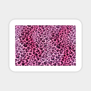 Black and Pink Leopard Spots Pattern Magnet
