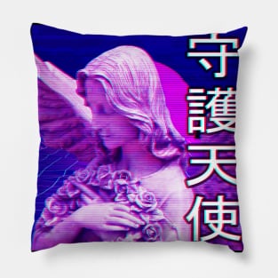 Aesthetic Vaporwave Statue 3 Pillow