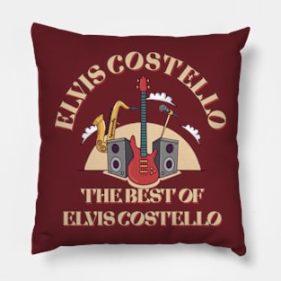 Elvis costello T shirt Pillow