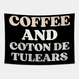 Coffee And Coton De Tulears Tapestry