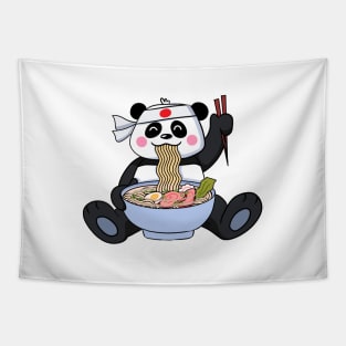 Japanese Ramen Panda Kawaii Cute Noodles Anime Tapestry