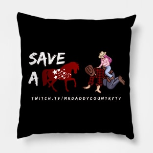 MrDaddyCountryTV Clothes Light Text Pillow