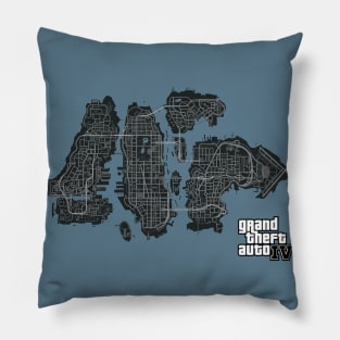 Grand Theft Auto IV Map Pillow