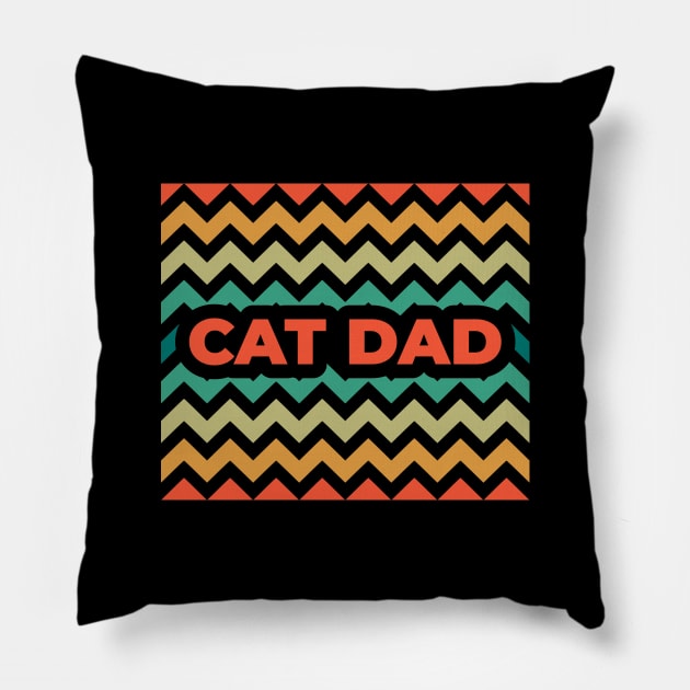 cat dad Pillow by shimodesign