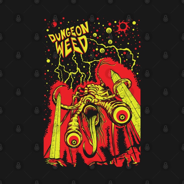 Dungeon Weed  Lumbering Hell shirt by FuzzyMind