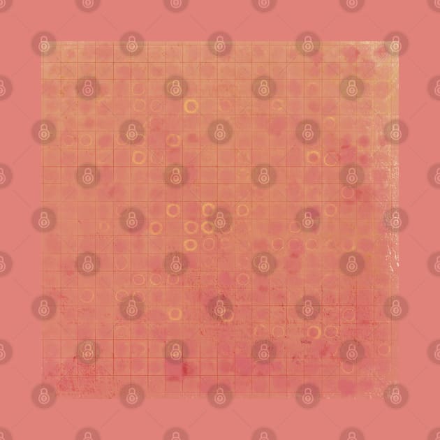 Harmonious orange pattern with shiny circles by Celentano