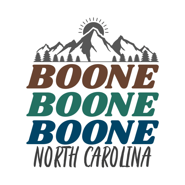 Boone, North Carolina by Mountain Morning Graphics