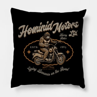 Harry Rider's Hominid Motors - Going Bananas on the Road Pillow