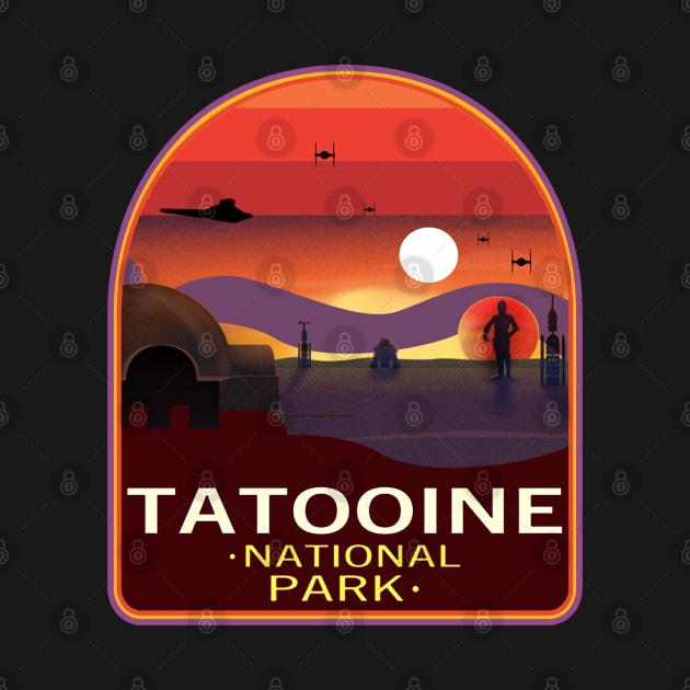 Visit Tatooine - National Park Retro by PARIS^NIGHT