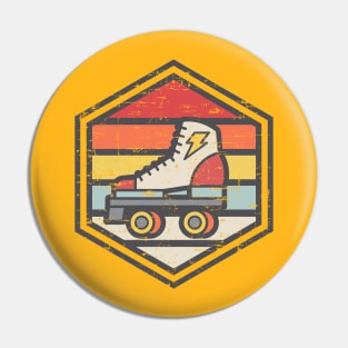 Retro Badge Roller Skate Light Pin