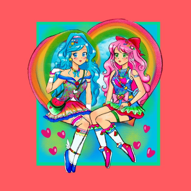 Decora Kei Girls by MarielaArtShop