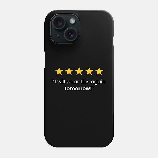 t-shirt Review 5 Stars Phone Case by souvikpaul