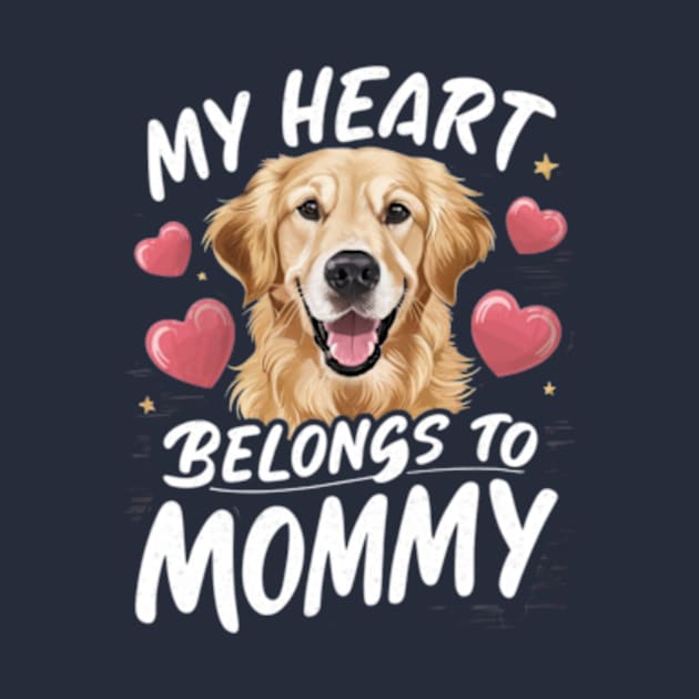 My heart belongs to mommy. Dog For Mothers Day by madara art1
