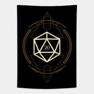 Sacred Geometry D20 Dice Tabletop RPG Tapestry