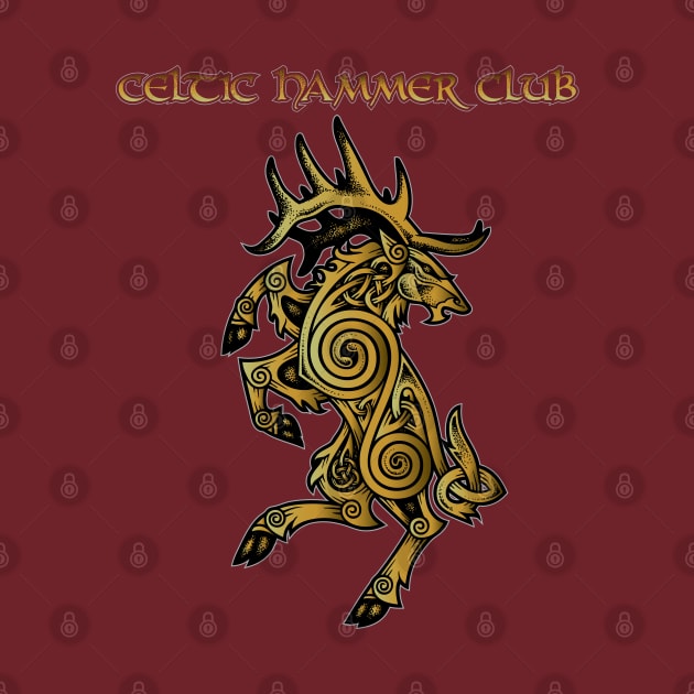 Celtic Elk Rampant by celtichammerclub