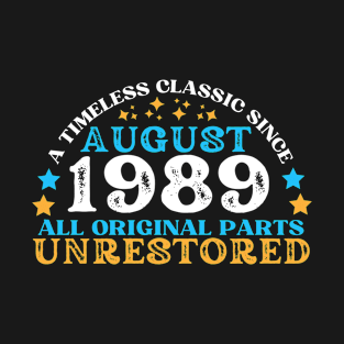 A timeless classic since August 1989. All original part, unrestored T-Shirt