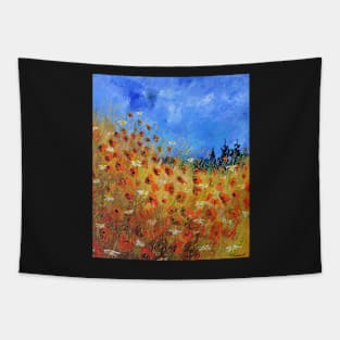 Red poppies Tapestry