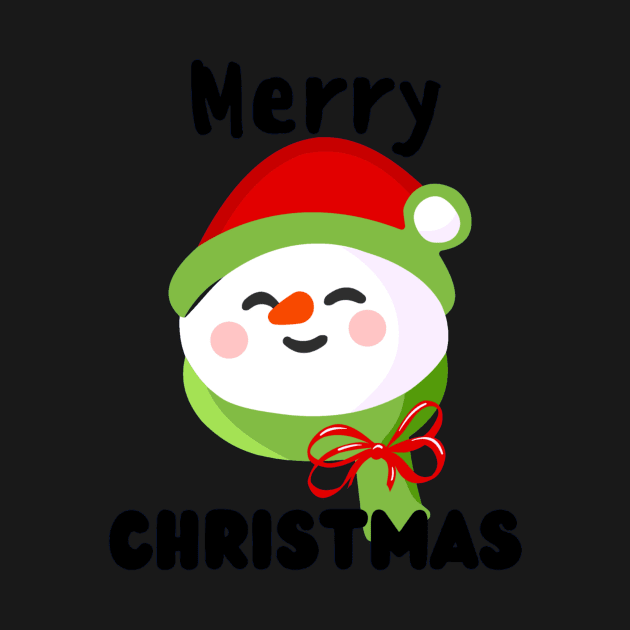 Merry Christmas - Cute Funny Snowman by Trendy-Now