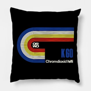 ORWO K60 Retro Cassette Tape Pillow